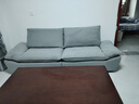 岁植政府补贴懒人沙发沙发客厅2025新款帆船布艺沙发沙发床实木沙发 浅灰色-亲肤绒布+乳胶颗粒坐垫 大三人2.4m【80cm宽】 实拍图