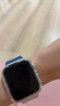 Apple/苹果 Watch SE 智能手表GPS款44毫米银色铝金属表壳丹宁色运动型表带M/L MXFC3CH/B 实拍图