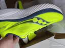 SAUCONY菁华15跑鞋男轻量缓震透气专业运动训练运动鞋Kinvara 15 荧光绿兰220 45 实拍图