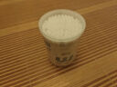 稳健医用棉签双头掏耳鼻清洁化妆脱脂棉棉棒白色圆头7.5cm100支/桶 实拍图