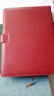 嘉然恒 A4大本子360页加厚笔记本本子文具硬皮面搭扣大号记事本大学生考研用本商务会议记录本定制 红色 实拍图