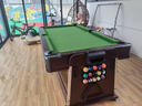 SZX成人标准4合1游戏桌 家庭商用台球乒乓球冰球黑8式室内球厅娱乐桌 7尺4合1-213*111*81cm-棕桌+绿布 实拍图