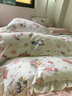 雅鹿纯棉四件套公主风床上用品全棉韩版花边被套儿童床单床笠床裙款 甜心kt【纯棉 适合裸睡】 1.8m 床单款 四件套-被套200*230cm 实拍图