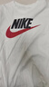耐克(NIKE)男短袖T恤 纯棉 运动休闲 舒适百搭 AR5005-100 白色M 实拍图