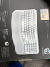 罗技（Logitech）Wave Keys波浪键盘 人体工学键盘 办公键盘 无线键盘 蓝牙键盘 配备软垫掌托 3台设备连接 白色 实拍图