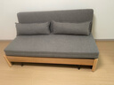 源氏木语实木沙发床现代简约多功能可折叠床北欧风小户型客厅两用双人沙发 1.55m山毛榉原木色(灯草灰) 实拍图