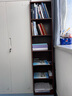 米客米家书架落地一体靠墙置物架整墙置物柜子储物柜实木色家用书柜 昇级款【6层】橡木色40*24*180cm 实拍图