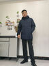 波司登（BOSIDENG）2025新款羽绒服男款90绒通勤短款防风连帽保暖外套B250245121XS 【店长推荐】黑黛青|5177 M 175/92A 实拍图
