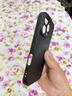 品胜 适用苹果16Pro手机壳 iPhone16Pro柔性液态壳全包防摔防磨防震亲肤男女款超薄保护套软壳 黑色 实拍图