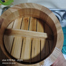 黄一府（HUANG YI FU）天然精选优质杉木家用蒸饭木桶原木蒸子木桶饭大小蒸米饭甑子 21厘米(提手盖子款.蒸1.5斤米) 实拍图
