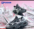 FILAFUSION斐乐硬糖3厚底老爹鞋新款女鞋增高运动鞋休闲鞋子 黑/烟灰珍珠-BS 38.5 实拍图