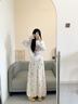 相伊恋人冰丝花苞裙裤女25夏季新款防晒宽松显瘦小个子碎花薄款休闲阔腿裤 彩色 【上身直降8℃】 L 【建议体重121-140斤】 实拍图
