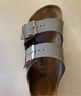 BIRKENSTOCK勃肯德国进口男女款经典舒适软木Arizona双扣拖鞋 女款灰色 36 实拍图