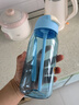 特百惠（Tupperware）乐C塑料杯550ML夏季男女学生便携运动水杯子大容量带吸管 晴天蓝 实拍图