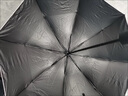 天堂 防紫外线晴雨伞三折 便携黑胶遮阳太阳伞晴雨两用 奶酪色 实拍图