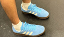 adidas T头鞋 VL COURT复古板鞋德训鞋男女阿迪达斯轻运动   蓝色/亮白/树脂黄(推荐女生选小半码)   35.5 实拍图