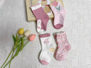 贝比婴儿袜子夏季薄款棉袜可爱新生儿宝宝袜透气网眼袜女童公主中筒袜 实拍图