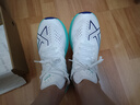 特步一体成型3代跑步鞋男体考耐久竞训支撑轻盈跑鞋女休闲运动情侣鞋 白/极光绿/石青蓝-势如破竹-男 39 实拍图