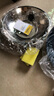 荣事达（Royalstar）章丘手工锻打铁锅圆底老式炒锅无涂层不粘炒菜锅燃气灶带盖34cm 实拍图
