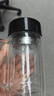 富光双层玻璃杯商务泡茶杯子 大容量男女耐热办公水杯带把黑色320ml 实拍图