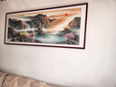 意识形态背有靠山客厅装饰画中式沙发背景墙挂画山水画靠山图国画中堂壁画 E2361紫气东来A 120*50 高清质感油画布 精品红实木外框 实拍图