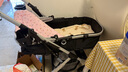 ANGI BABY婴儿推车可坐可躺婴儿车轻便折叠新生儿减震高景观双向儿童手推车 顶配月光银【一键收车+PU橡胶轮] 实拍图