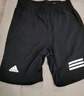 adidas速干简约舒适网球运动短裤男装夏季阿迪达斯官方 黑色/白     L 实拍图