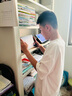 家用书架图书馆钢制落地书架置物架儿童书柜绘本架客厅简约储物架 2.0米高六层 长100*宽30cm【升级特厚】 实拍图