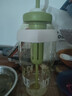 【京东物流】水杯冰霸吸管杯高颜值学生茶水分离大容量杯子 肚肚杯1个-浅绿色 实拍图
