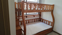 临稚胡桃木 儿童上下床实木高低床双层床上下铺床两层木床子母床 梯柜款 上铺宽1.0米下铺宽1.2米 实拍图