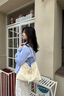 蔻一（Cnoles）托特包包女士2025最新款大容量通勤单肩斜挎包小众高级感白色包 实拍图