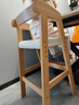 GEN儿童餐椅宝宝成长椅餐桌椅实木婴儿升降座椅家用吃饭木质高脚椅子 【经典款】原木色+增高垫 实拍图