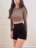 浪莎鲨鱼裤女夏季薄款收腹提臀瑜伽打底裤防走光可外穿无痕三分安全裤 实拍图