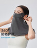 VVC防晒面罩冰肌护颈口罩女夏季防紫外线遮阳户外出行透气 星河灰 实拍图