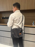 Lee休闲运动斜挎包男潮牌情侣背包女秋冬季单肩包吐司包黑色 实拍图