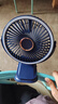 创思米【涡轮聚风】小风扇小型桌面电风扇宿舍床上用USB充电夹子式风扇超长续航静音台式小电扇 实拍图