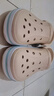 crocs卡骆驰洞洞鞋贝雅卡骆班轻便耐磨一脚蹬休闲鞋|205089 冬日白/彩色-1LI 43 (270mm) 实拍图