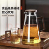 青苹果新中式耐热冷水壶1900ml 高硼硅玻璃胡桃木盖把手凉水壶泡茶壶 实拍图
