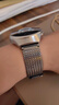 竞技者适于华为手表表带watch4/Pro/watch5/GT5/GT4/GT3/GT2磁吸金属不锈钢保时捷手表带男款编织配件 钛金灰-编织链式22mm接口 实拍图