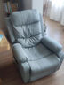 小米明珠多功能沙发电动按摩客厅单人小型太空沙发舱摇摇椅懒人休闲旋转椅 猫爪皮浅灰色-电动坐躺+转摇 实拍图