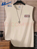 回力（Warrior）美式背心男夏季纯棉无袖运动健身砍袖宽松复古潮牌青少年篮球上衣 实拍图