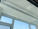 九影阳光房遮阳顶帘电动天棚遮挡防晒隔热天窗全遮光玻璃房蜂巢帘手动 白色 全遮光手动款 【四色边框】 1平方米价格 平米 实拍图