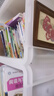 爱丽思（IRIS）书架落地书本收纳箱塑料收纳盒书箱书籍学生书籍衣物书箱儿童书架 爆【大号半透明】56升 无盖 实拍图