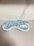 儿童午睡用眼罩1年级小学生缓解眼疲劳男女宿舍睡眠真丝遮光护眼 淡绿小狗一个 实拍图