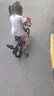 童贝星儿童自行车男孩2-3-6-8-9岁小孩单车脚踏车宝宝童车 中国红+ 辐条轮 +后座款头盔大礼包 14寸适合身高95-115cm 实拍图