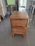 全实木超窄小床头柜迷你20/25/30/35/40cm小型简约卧室夹缝斗柜子 全实木榉木色 整装 30x40x50cm 实拍图