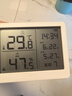 得力（deli）室内温湿度表 LCD\电子温湿度计老人儿童礼物生日礼品带闹钟功能 婴儿房办公用品 白色LE502-WH 实拍图