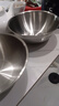 不锈钢盆沙拉盆家用厨房大号料理打蛋和面水果烘焙 20cm 2个 【刻度盆/1200ML】 实拍图