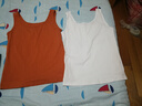 恒源祥背心青年女士舒适棉夏季吊带打底针织内搭无袖夏外穿休闲运动薄款 焦糖+椰果白 L 165建议体重90-110斤 实拍图