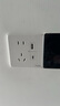 施耐德电气 五孔带USB+type-C 电源充电插座面板 86型暗装插座 皓呈奶油白色 实拍图